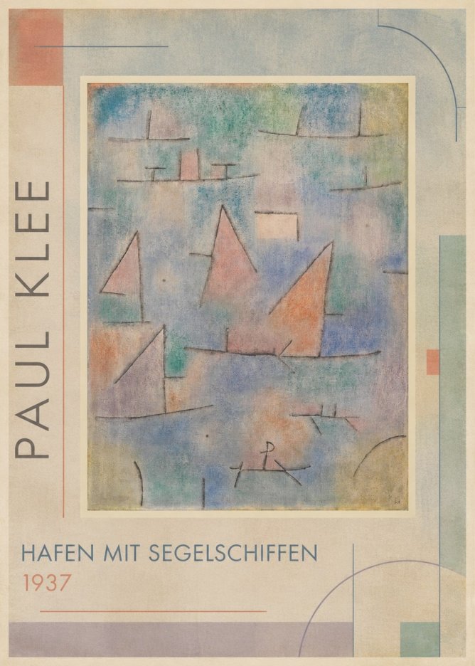 Paul Klee Hafen Mit Segelschiffen No1 - Poszter