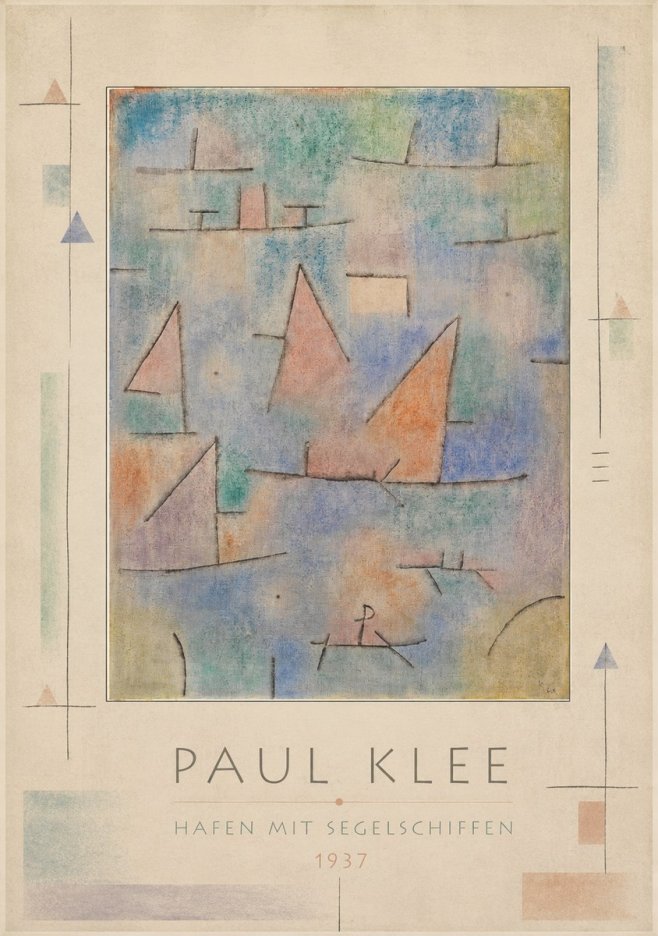 Paul Klee Hafen Mit Segelschiffen No3 - Poszter
