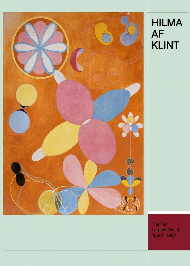 Hilma af Klint The Ten Largest, No. 4, Youth No4 - Poszter