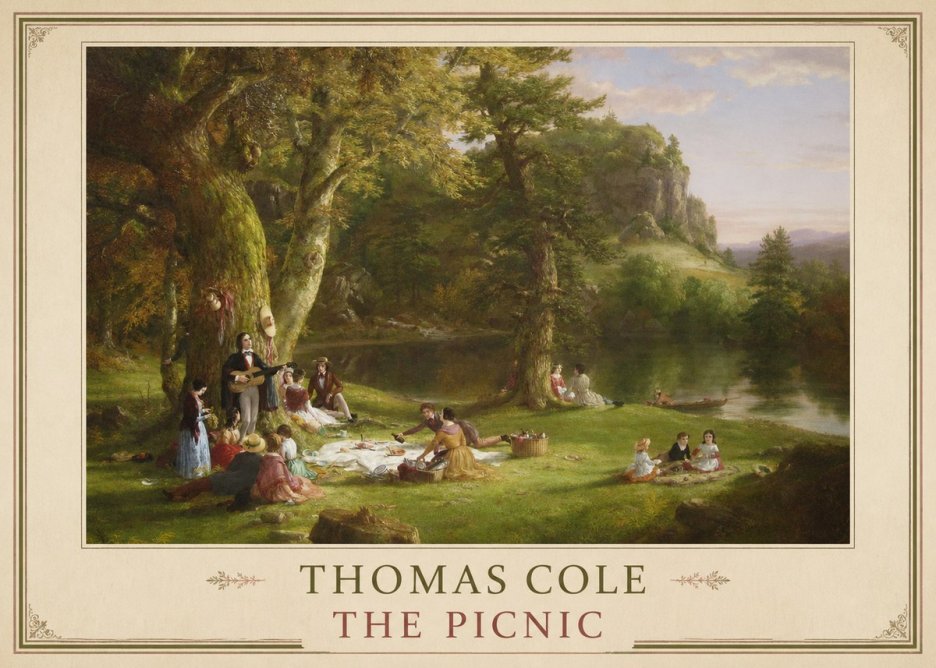 Thomas Cole The Picnic No2 - Poszter