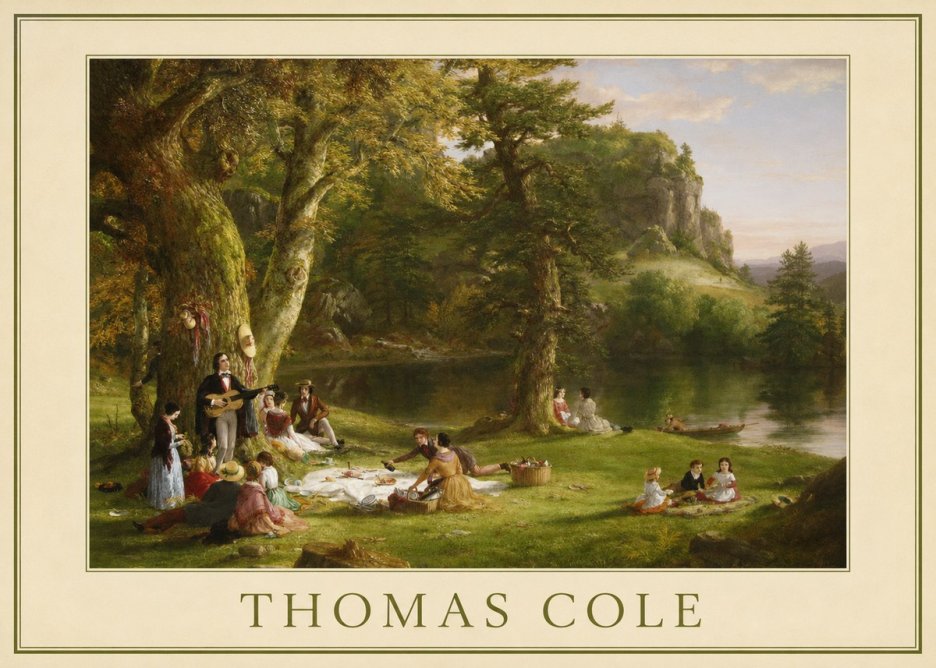 Thomas Cole The Picnic No6 - Poszter
