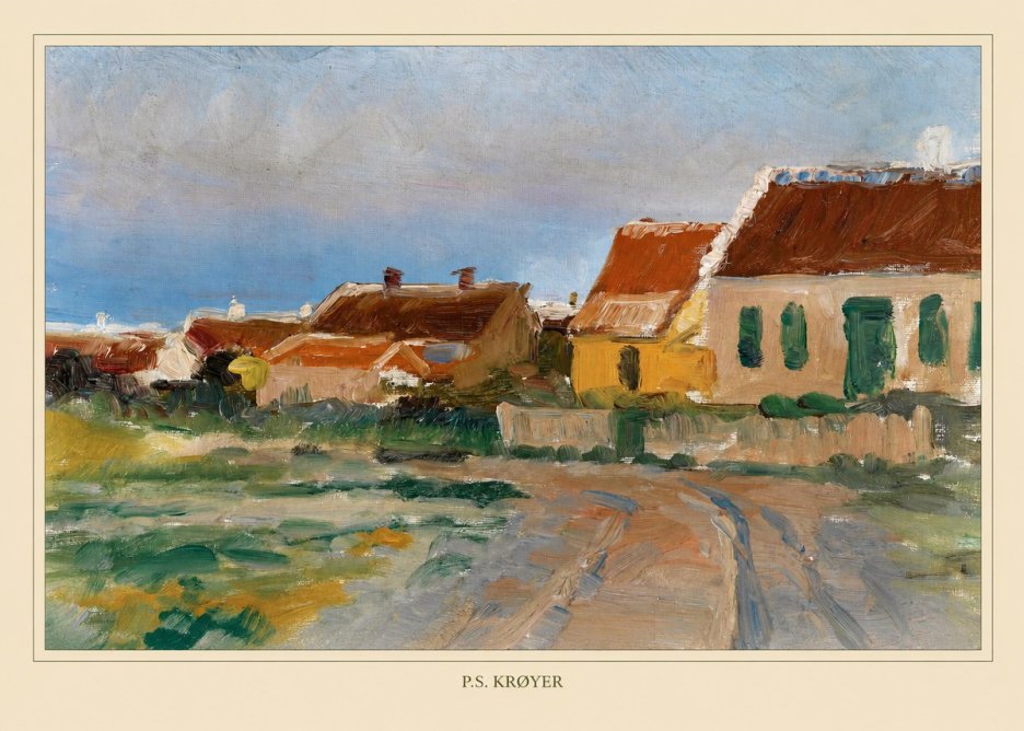 P.S. Krøyer Houses in Skagen No4 - Poszter