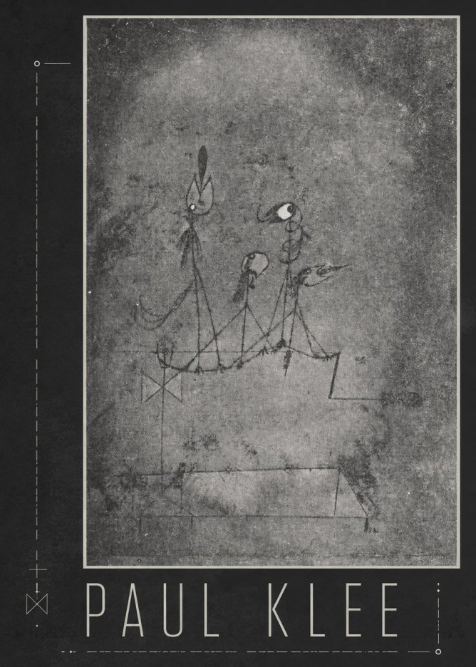 Paul Klee Group of Figures No3 - Poszter