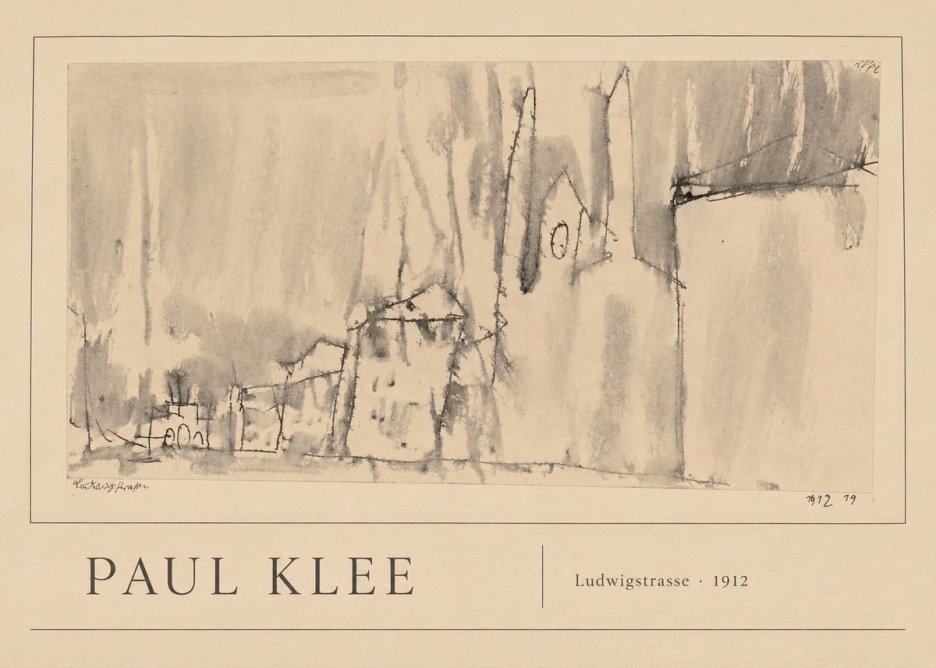 Paul Klee Ludwigstrasse No1 - Poszter