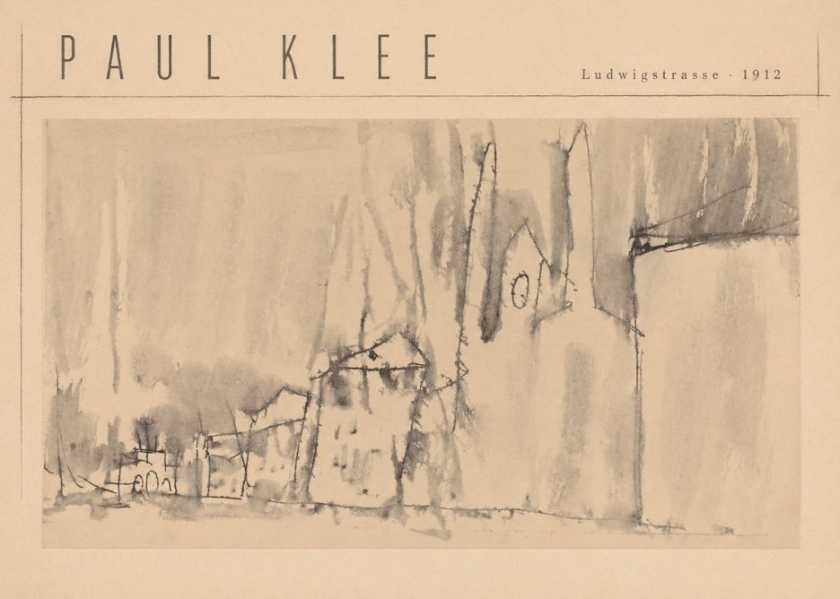 Paul Klee Ludwigstrasse No4 - Poszter