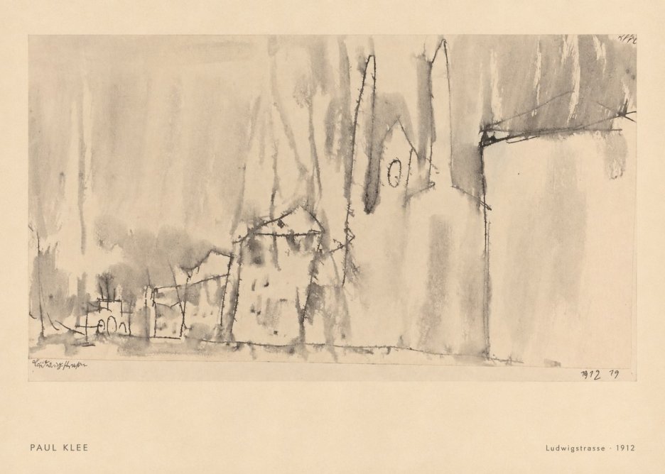 Paul Klee Ludwigstrasse No6 - Poszter