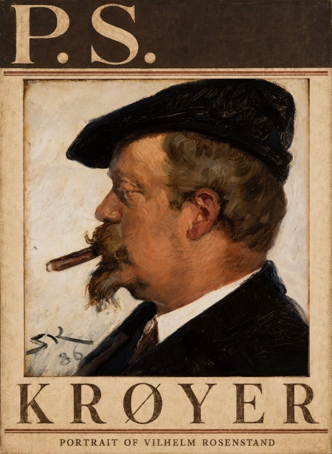 P.S. Krøyer Portrait of Vilhelm Rosenstand No3 - Poszter