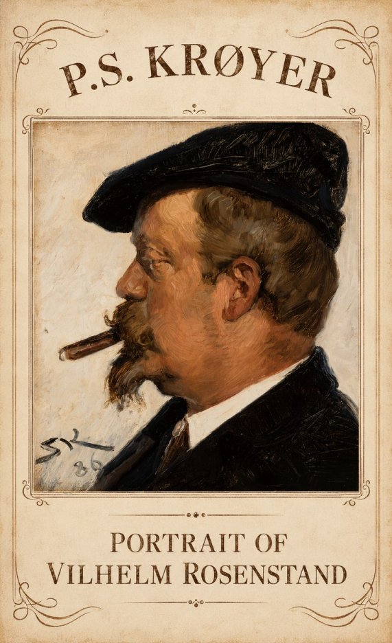 P.S. Krøyer Portrait of Vilhelm Rosenstand No4 - Poszter