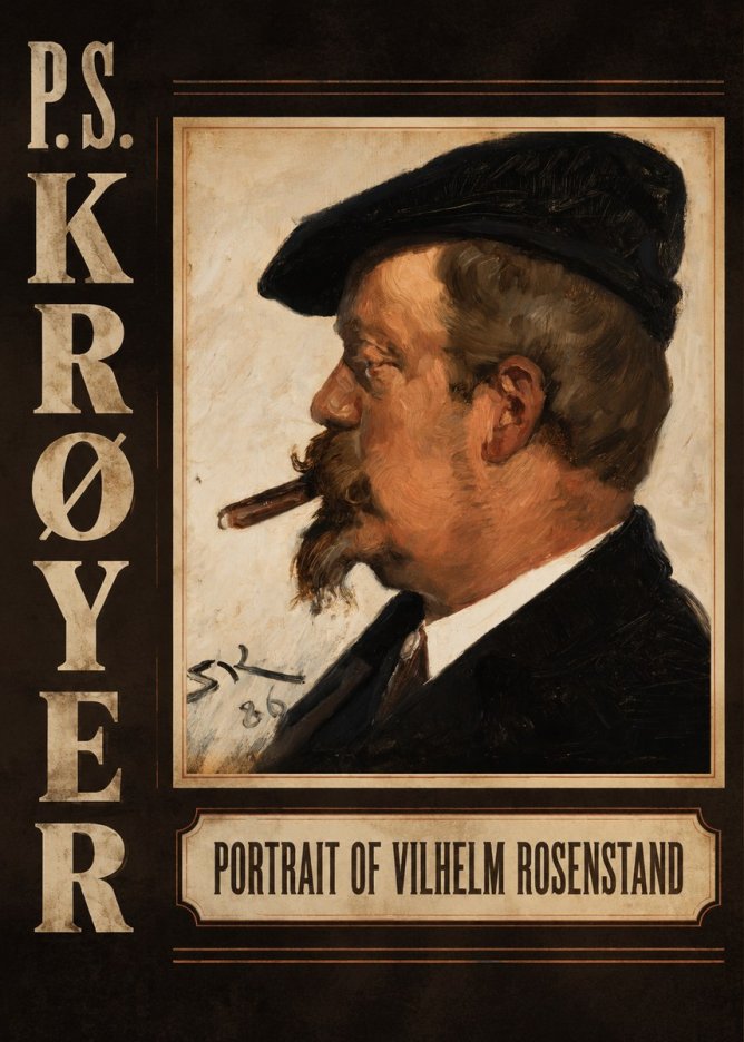 P.S. Krøyer Portrait of Vilhelm Rosenstand No5 - Poszter