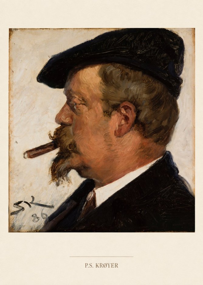 P.S. Krøyer Portrait of Vilhelm Rosenstand No6 - Poszter