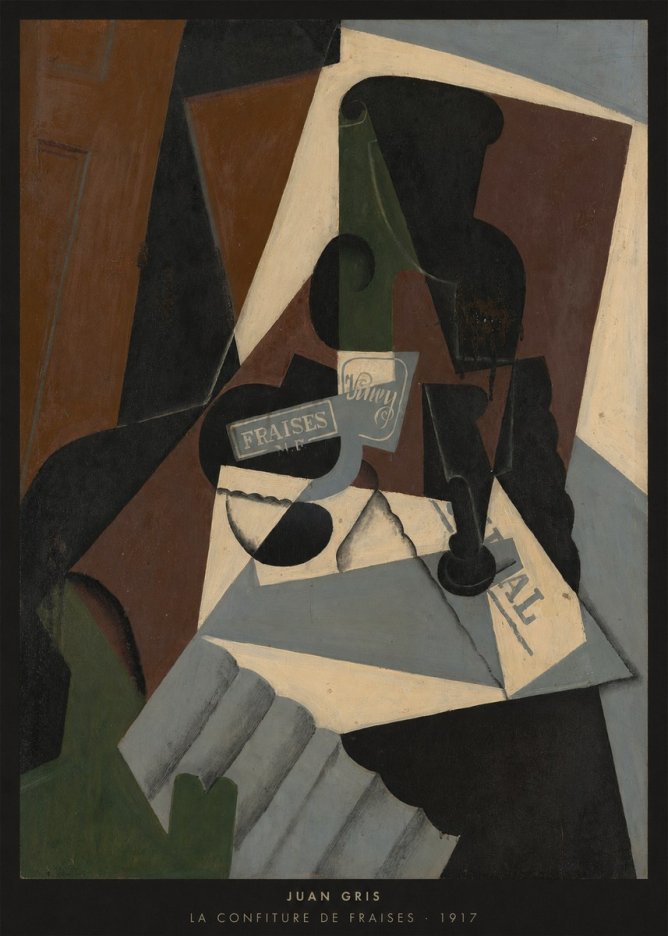 Juan Gris La Confiture De Fraises No6 - Poszter