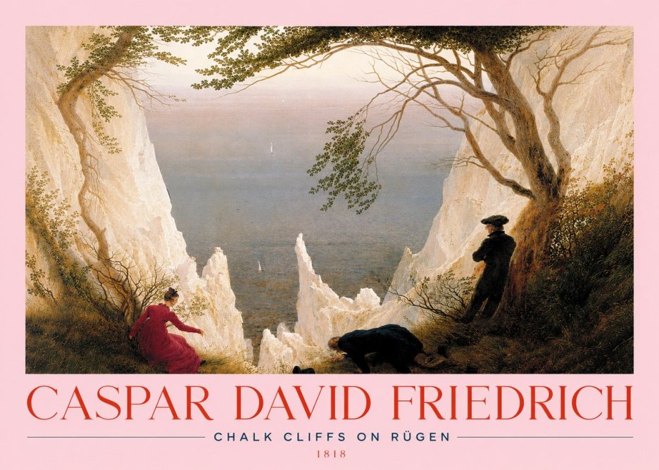 Caspar David Friedrich Chalk Cliffs on Rügen No3 - Poszter