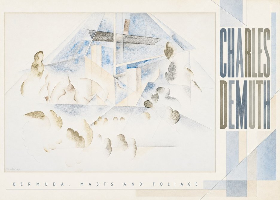 Charles Demuth Bermuda, Masts and Foliage No4 - Poszter