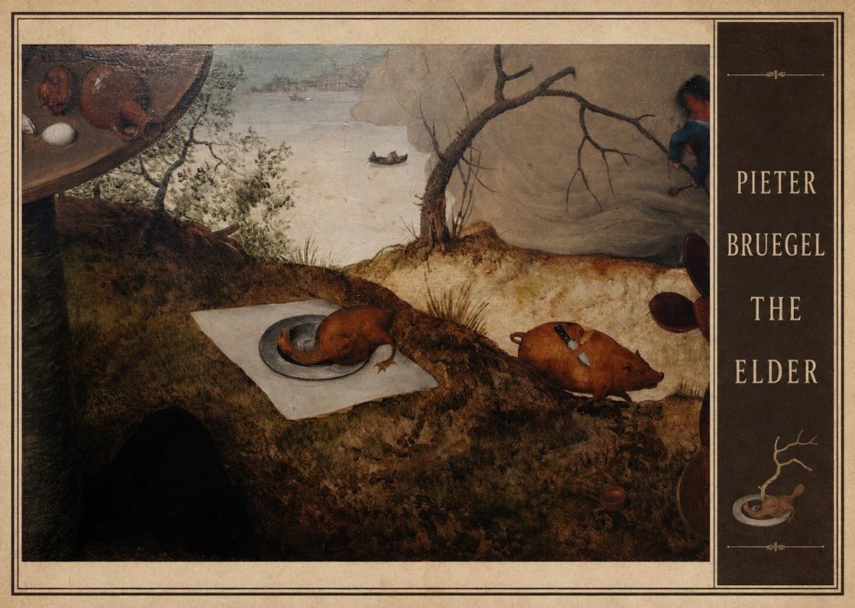 Pieter Bruegel The Pig Is Stabbed No4 - Poszter