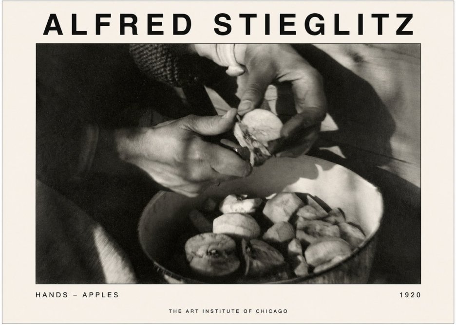 Alfred Stieglitz Hands - Apples No1 - Poszter
