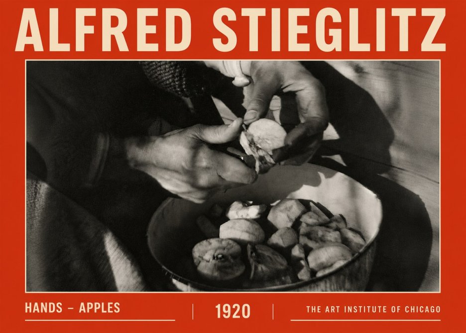 Alfred Stieglitz Hands - Apples No5 - Poszter