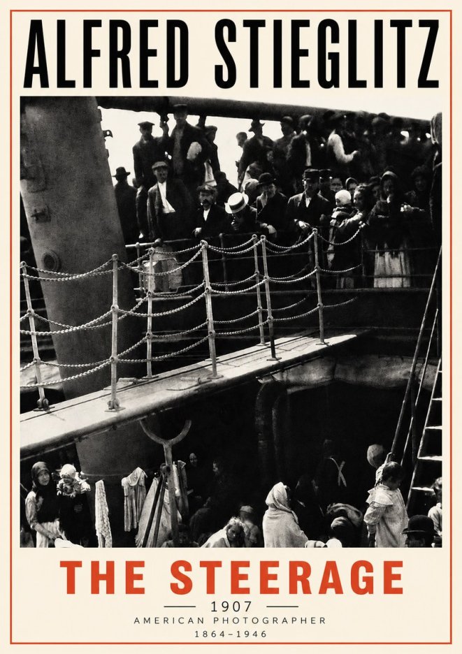 Alfred Stieglitz The Steerage – 1907 No3 - Poszter