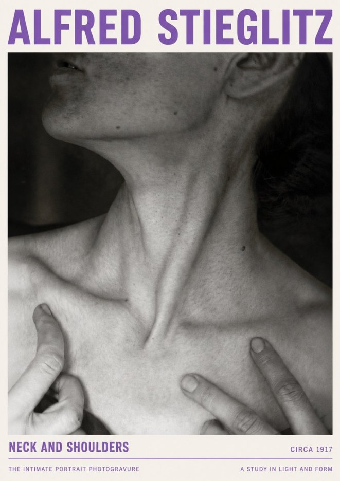 Alfred Stieglitz Neck and Shoulders No4 - Poszter