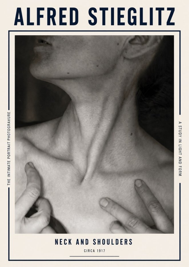 Alfred Stieglitz Neck and Shoulders No5 - Poszter