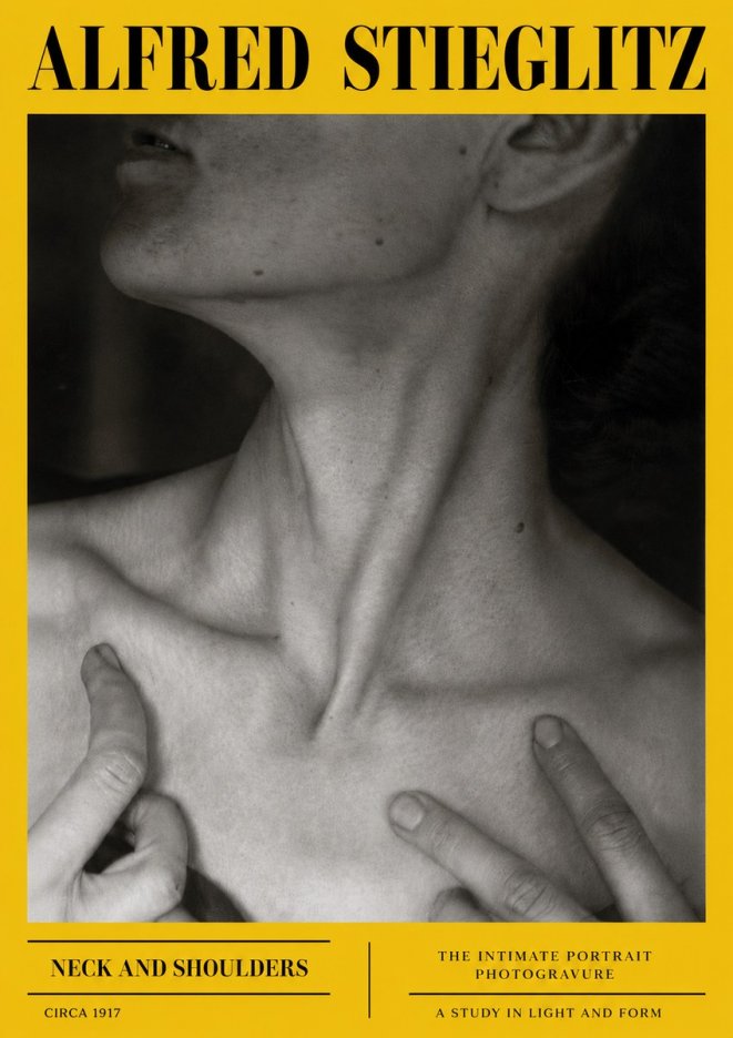 Alfred Stieglitz Neck and Shoulders No6 - Poszter