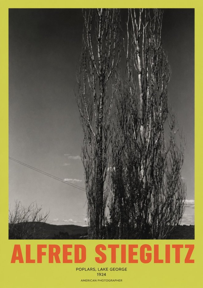 Alfred Stieglitz Trees - Lake George, 1921 No3 - Poszter