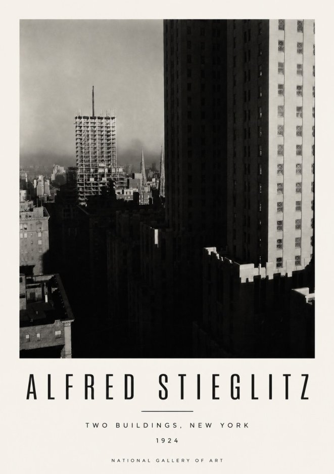 Alfred Stieglitz Two Buildings, New York No4 - Poszter