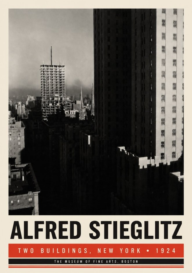 Alfred Stieglitz Two Buildings, New York No6 - Poszter