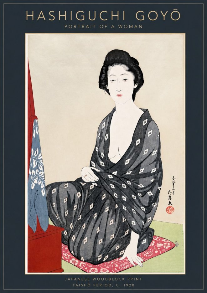 Hashiguchi Goyō Portrait of a Woman No3 - Poszter