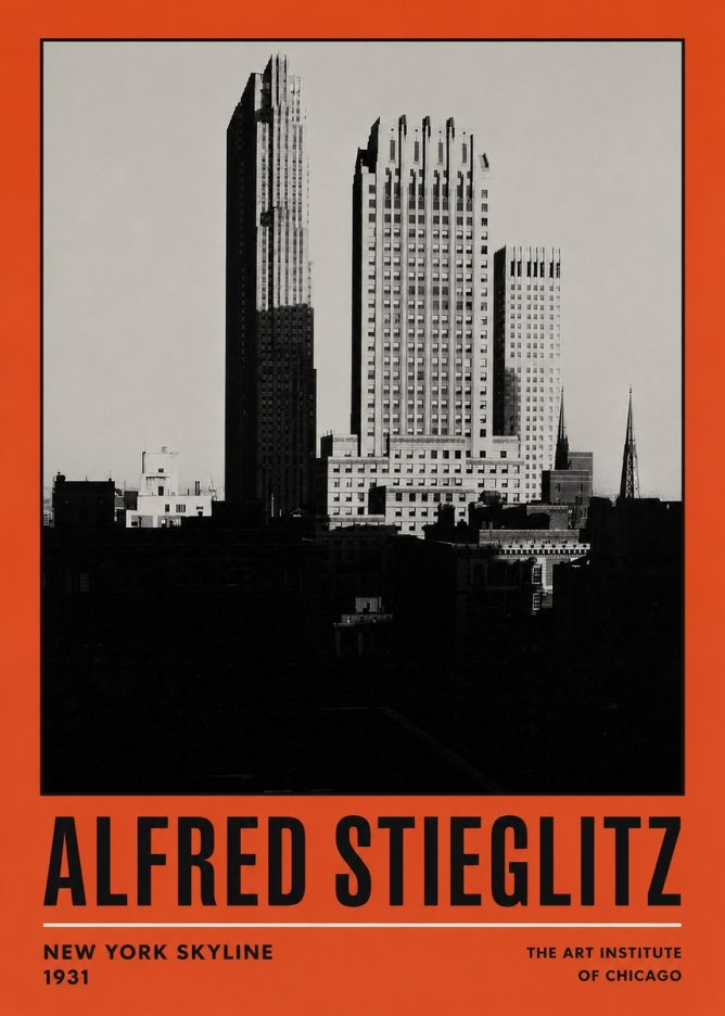 Alfred Stieglitz New York Skyline No2 - Poszter