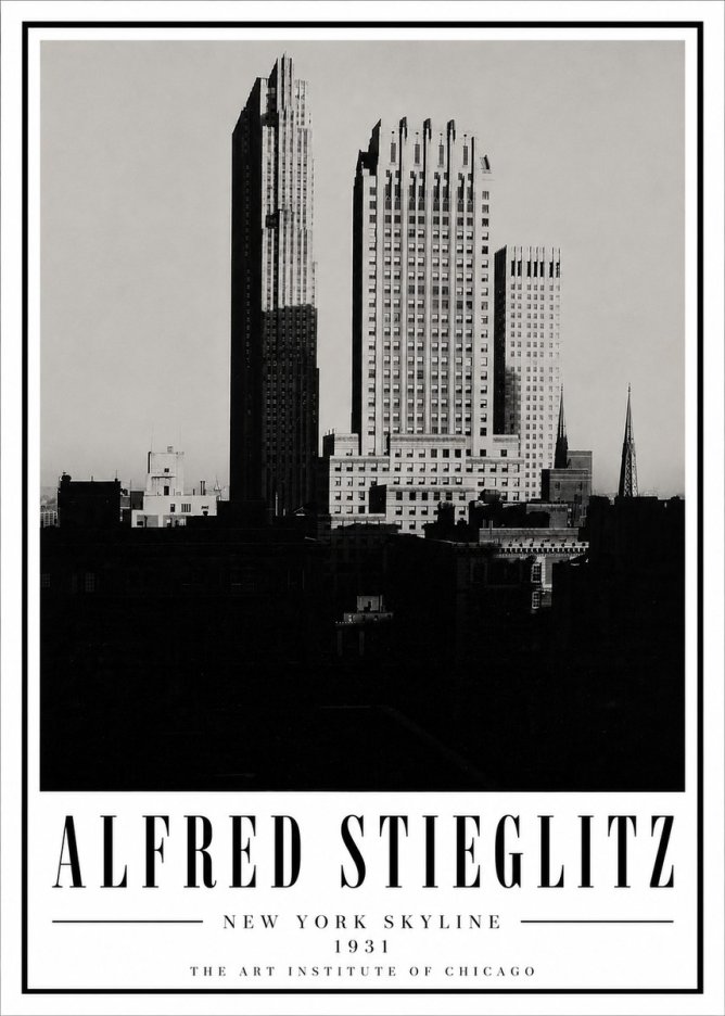 Alfred Stieglitz New York Skyline No5 - Poszter