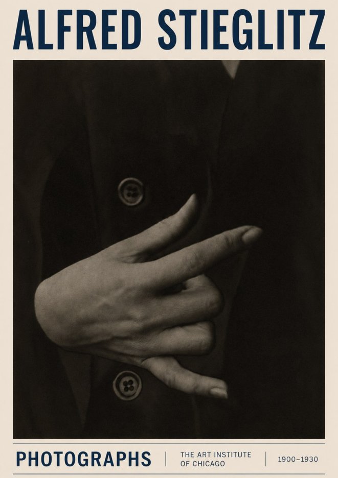 Alfred Stieglitz Hands No3 - Poszter