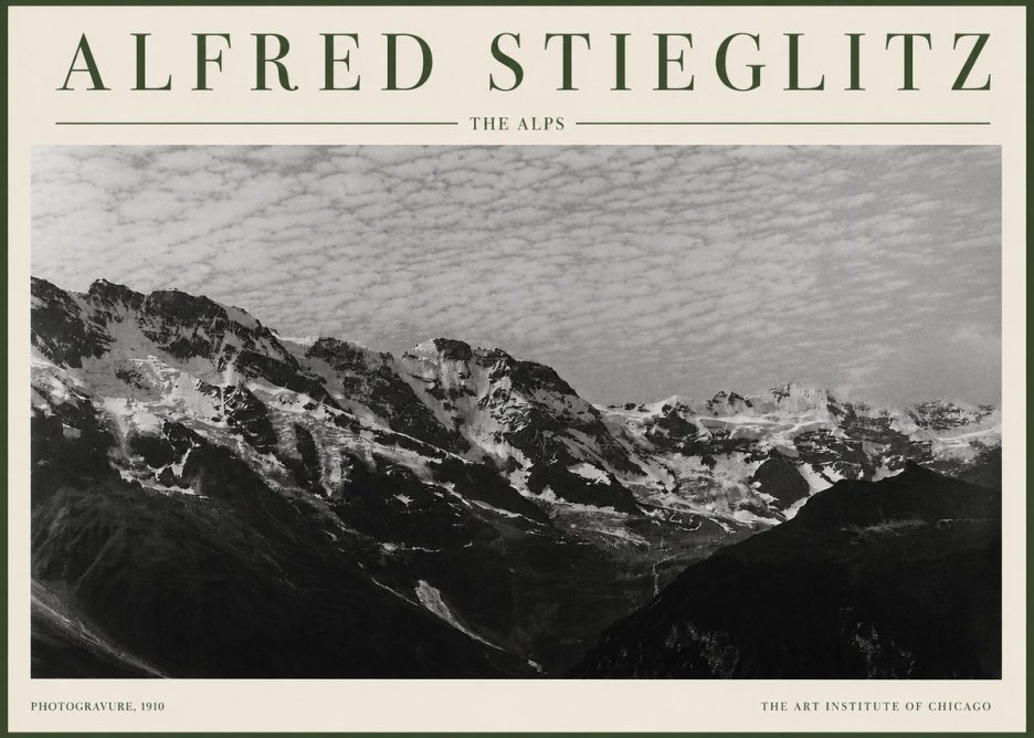 Alfred Stieglitz The Alps No3 - Poszter