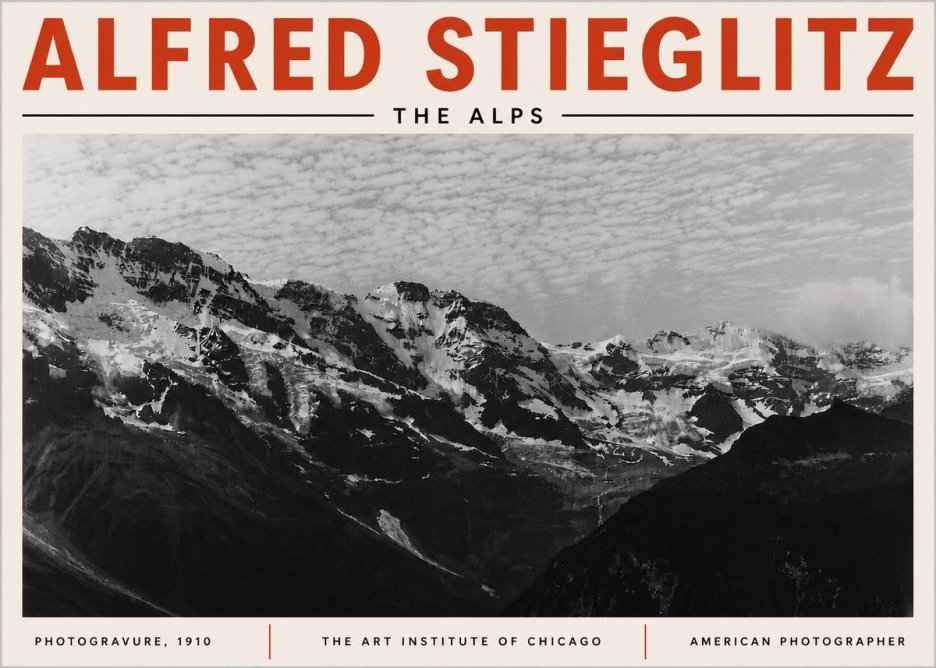 Alfred Stieglitz The Alps No6 - Poszter