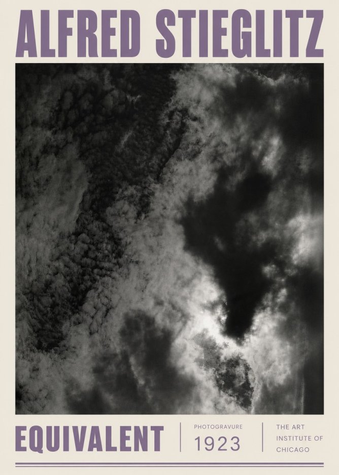 Alfred Stieglitz Equivalent V No5 - Poszter