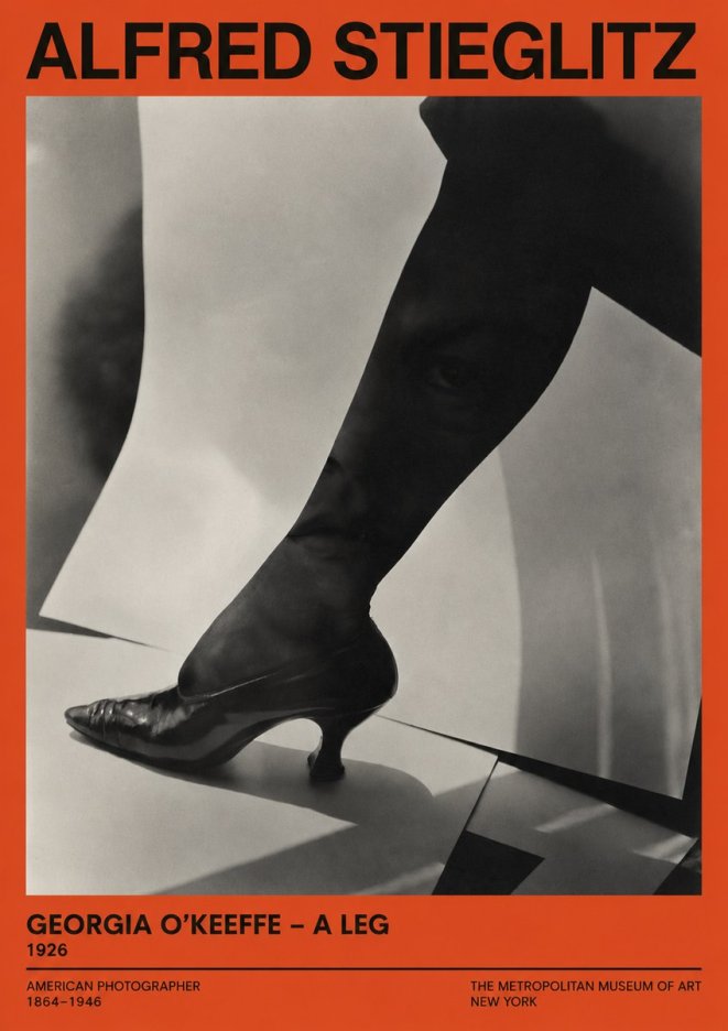 Alfred Stieglitz Georgia O'keeffe – a Leg No2 - Poszter