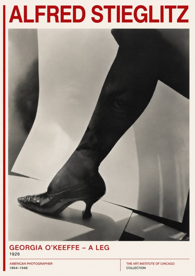 Alfred Stieglitz Georgia O'keeffe – a Leg No5 - Poszter