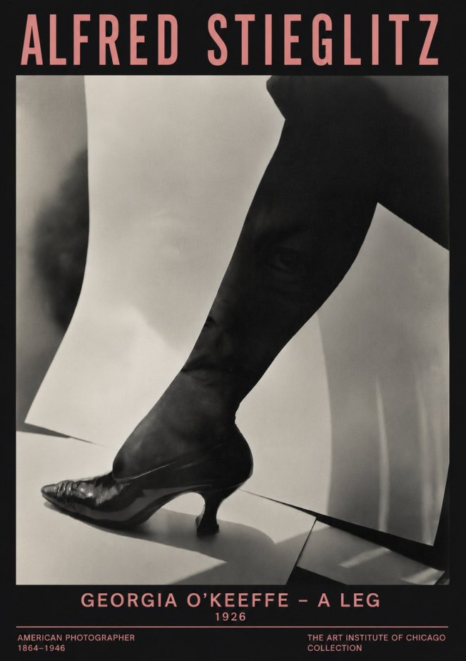 Alfred Stieglitz Georgia O'keeffe – a Leg No6 - Poszter
