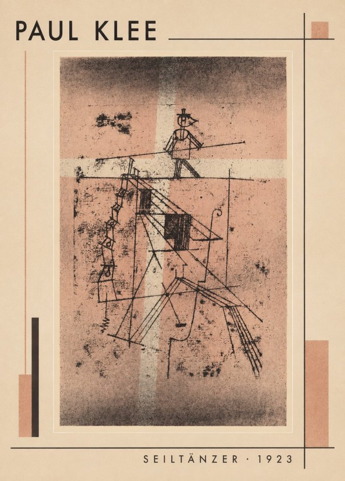 Paul Klee Seiltänzer III No1 - Poszter