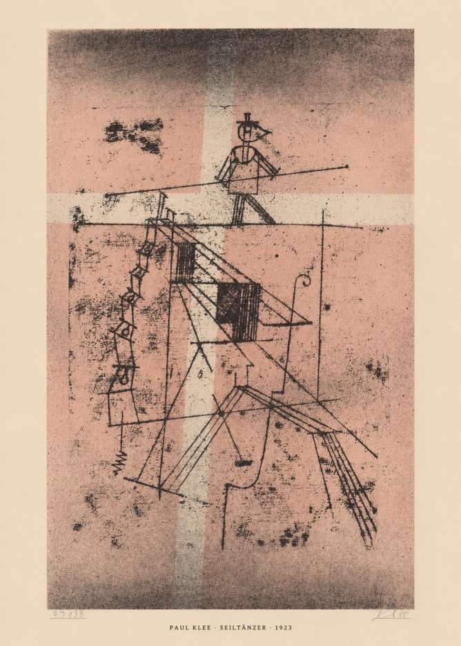 Paul Klee Seiltänzer III No6 - Poszter