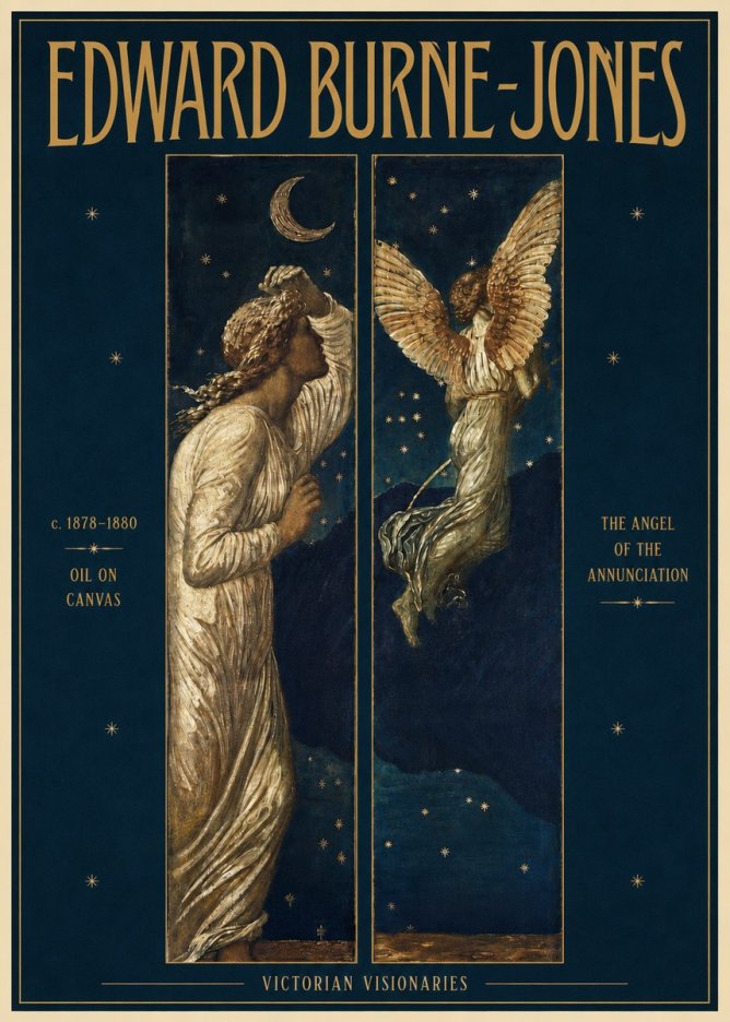 Edward Burne-Jones The Angel of the Annunciation No5 - Poszter