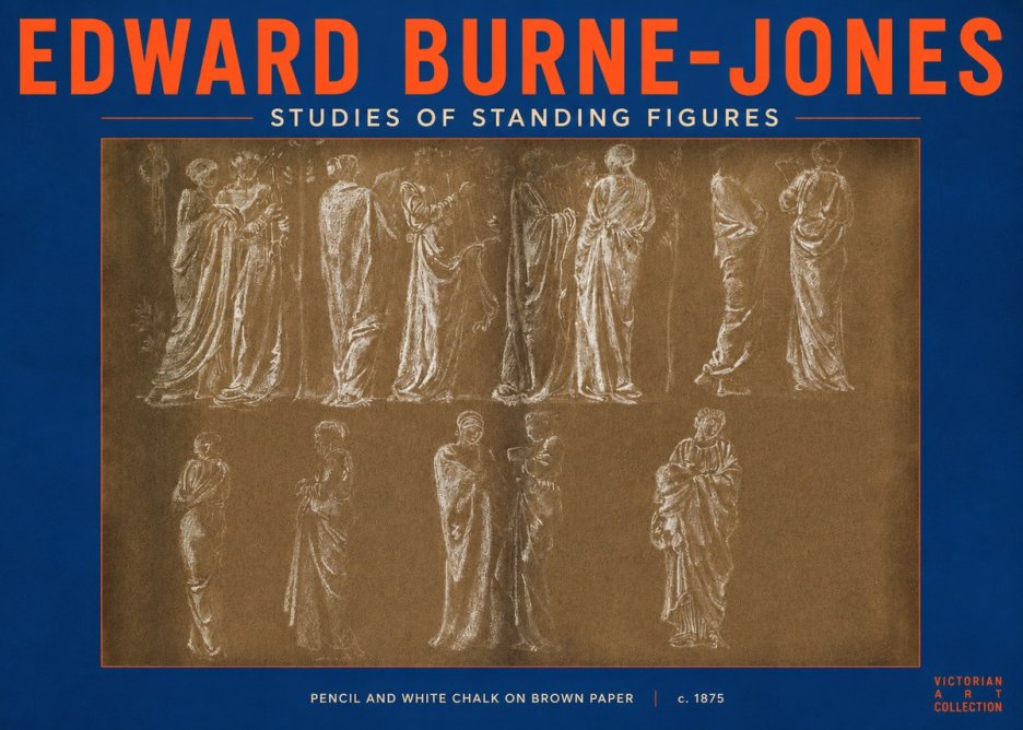 Edward Burne-Jones Studies of Standing Figures No2 - Poszter