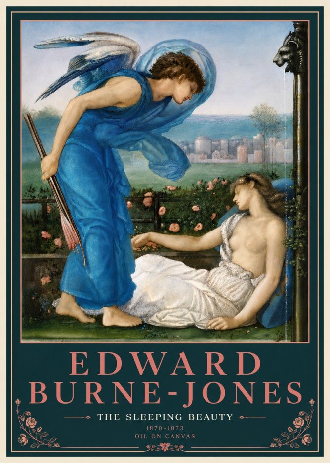 Edward Burne-Jones The Sleeping Beauty No5 - Poszter