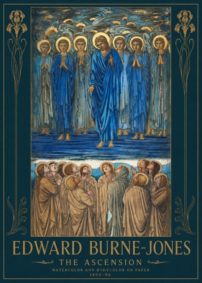 Edward Burne-Jones The Ascension No2 - Poszter