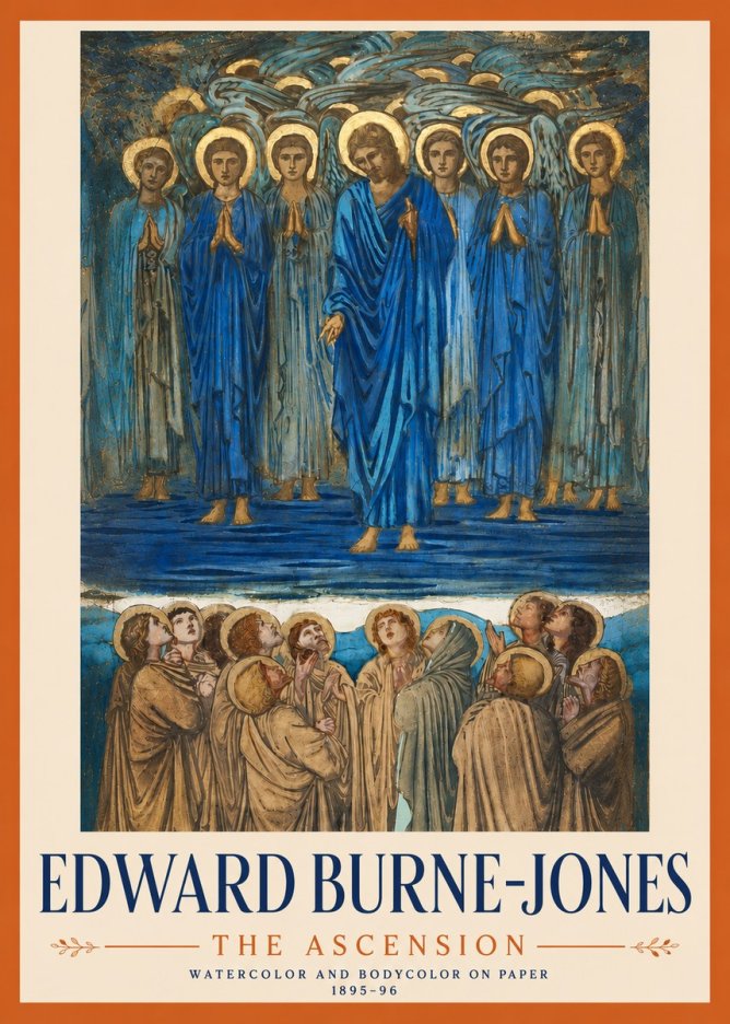 Edward Burne-Jones The Ascension No4 - Poszter
