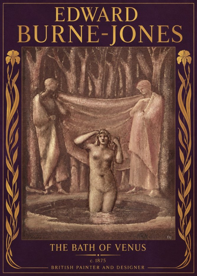 Edward Burne-Jones The Bath of Venus No2 - Poszter