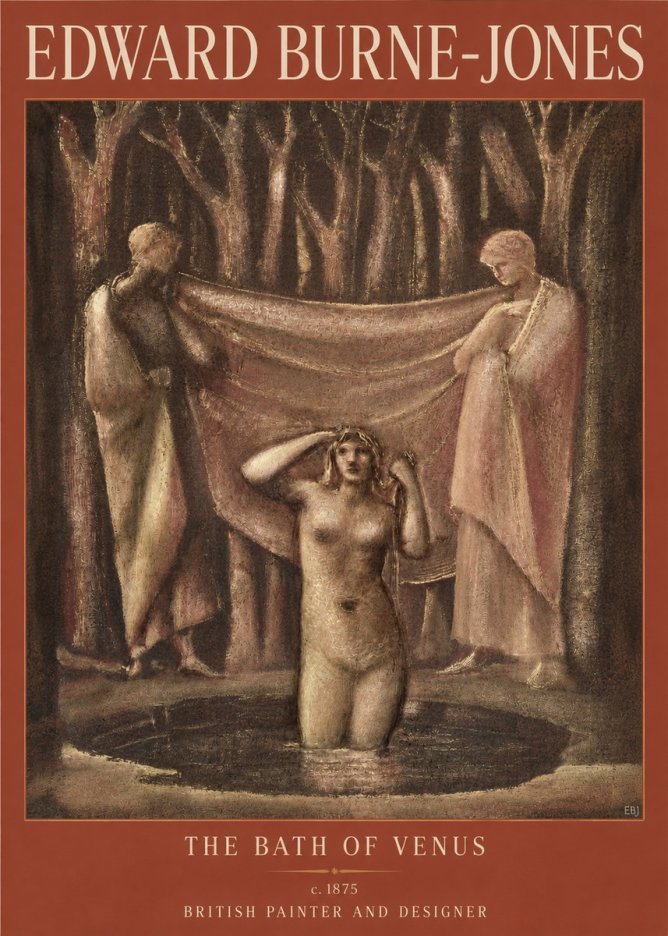Edward Burne-Jones The Bath of Venus No4 - Poszter