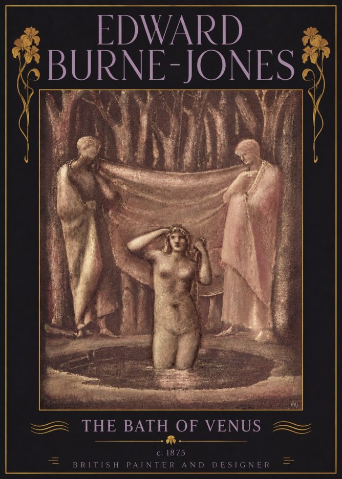 Edward Burne-Jones The Bath of Venus No5 - Poszter