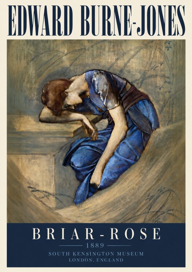 Edward Burne-Jones Briar-rose No4 - Poszter