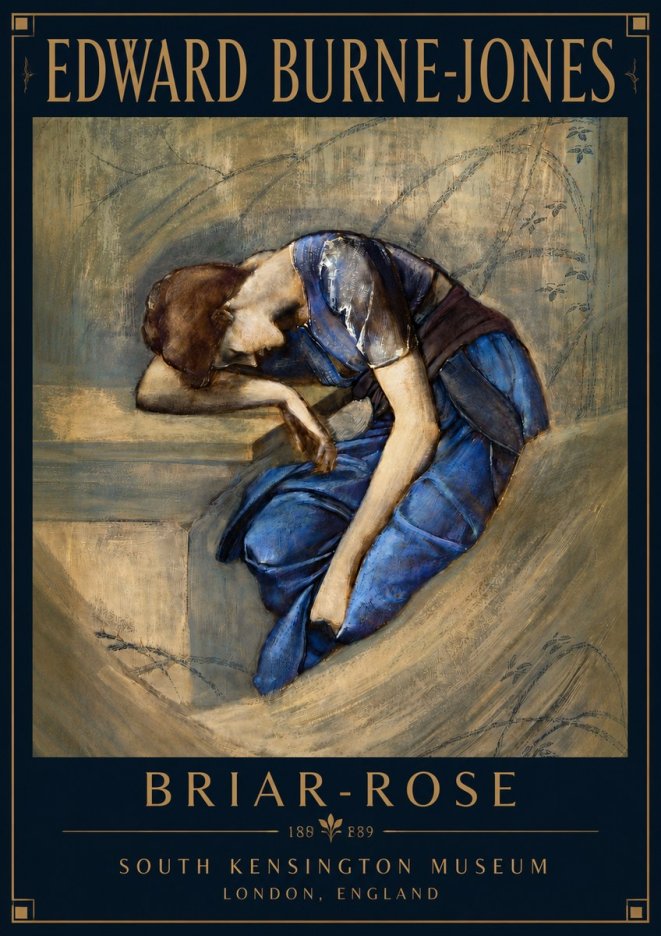 Edward Burne-Jones Briar-rose No5 - Poszter
