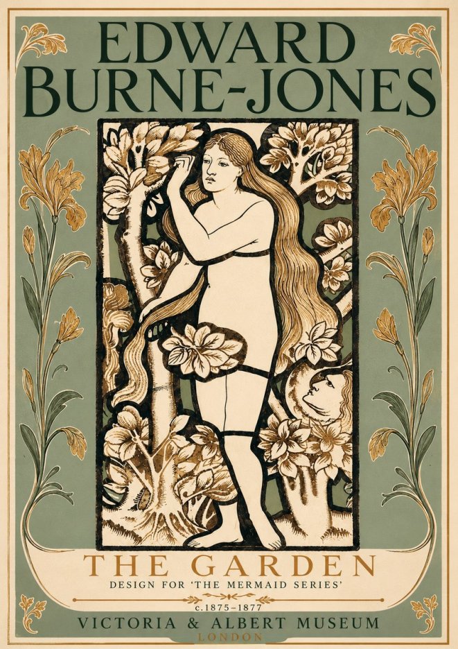 Edward Burne-Jones The Garden No6 - Poszter
